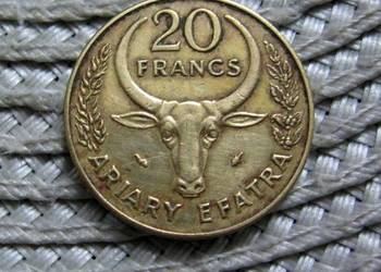 Madagaskar 20 Franków 1977r