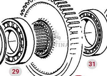 Fendt Favorit 514 Koło Zębate Walcowe CZĘŚCI 514100320100