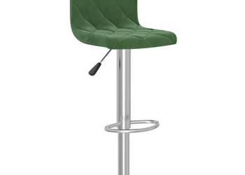Stołki barowe 2 szt. ciemnozielone tapicerowane aksamitem WM-333690