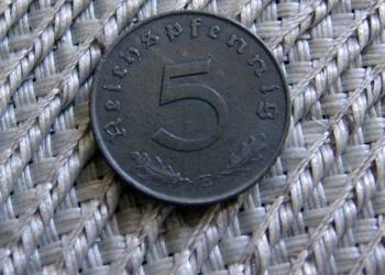 Niemcy 5 Reicbspfennig 1943r - E