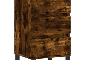 Komoda przydymiony dąb 40x35x70 cm materiał drewnopochodny WM-831105