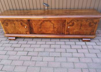Komoda ART-DECO Niska RTV Pod Telewizor Solidna 200 Orzech Stara Antyk .