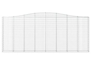 vidaXL Łukowaty kosz gabionowy 400x30x160/180 cm(SKU:153408)