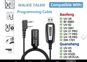 Kabel do programowania  Baofeng , Quansheng