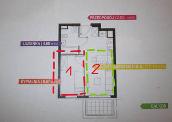 2 pokojowe , nowe mieszkanie.
