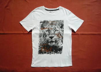 H&M r. 134/140 Koszulka Pantera Gepard Jak Nowa