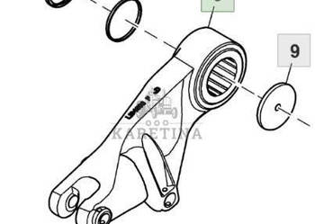 John Deere 6195R Plecak Podnośnik Podpora Ramiona Prawa Lewa L164895 L1648…