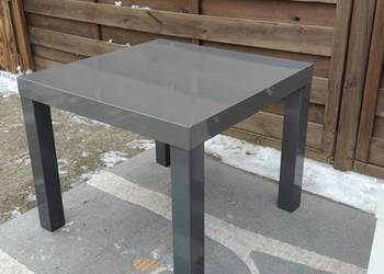 Stolik IKEA Lack ława szary połysk