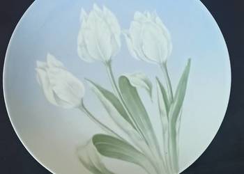 Patera Rosenthal. Białe tulipany. Syg. Thomas Bavaria
