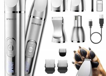 oneisall Profesjonalna maszynka do strzyżenia psów 4 w 1, dla psów, kotów