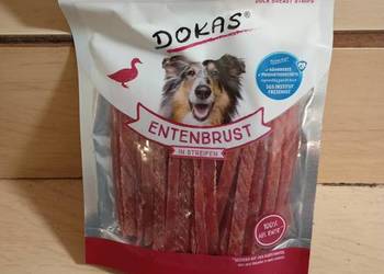 Dokas paski z piersi kaczki 250g przysmak dla psa taśmy kaczka gryzak