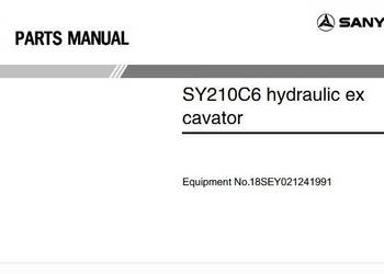 Sany SY210C6 SY215C9 katalog części zamiennych PL