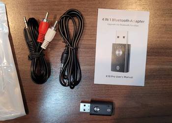 Nadajnik Bluetooth 3.5 MM Jack Adapter Audio Bezprzewodowy nadajnik  Bluetooth 4.0 Stereo Audio Adapter do słuchawek TV