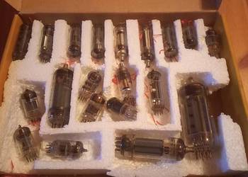 Zestaw lamp elektronowych  starych radiowych lampa radiowa