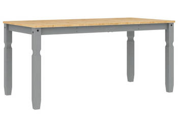 Stół jadalniany Corona szary 160x80x75 cm drewno sosnowe WM-4005718