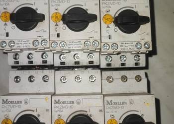6× Wyłącznik silnikowy Moeller PKZM0-10 6–10A – komplet, Eaton
