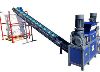 Rozdrabniacz 8 kW Taśmociąg Stojak BIGBAG Recykling Transport Drewno Sypkie