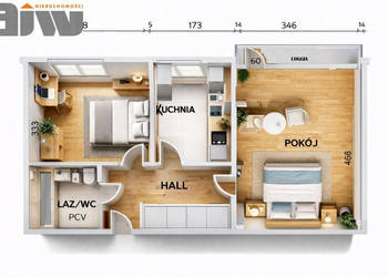 Mieszkanie Warszawa 41m2 2-pok