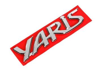 TOYOTA Yaris Chromowany emblemat logo tyl YARIS 75442-0D150 OE