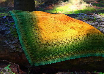 Chusta ombre - merino - Rękodzieło. NOWA!