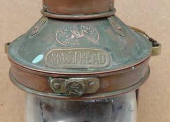 Piekna lampa morska z miedzi