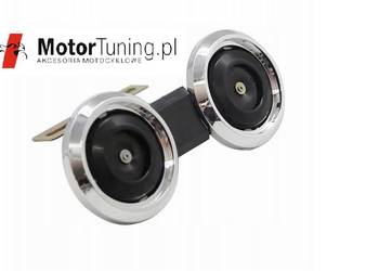 Klakson sygnał dźwiękowy podwójny do motocykla skutera 12V