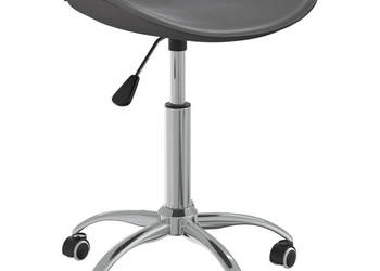 Taboret kosmetyczny szary sztuczna skóra WM-323688