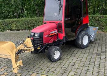 Traktorek komunalny Shibaura SX24 - 4x4 - pług (kubota yanamar iseki )