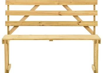 vidaXL Ławka ogrodowa, 120 cm, impregnowane drewno sosnowe(SKU315393)