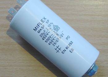 Kondensator rozruchowy, silnikowy 20uF MKSP-5 Miflex