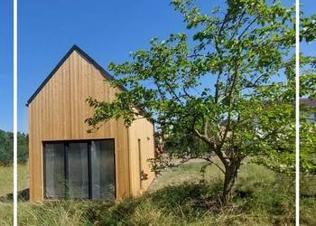 Domek letniskowy/całoroczny – stodoła drewniana z antresolą 35 m² Domek letniskowy/całoroczny – stodoła drewniana z antresolą 35 m²