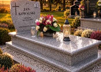 Nagrobek Granitowy Premium Brąz Królewski LST Kamieniarstwo