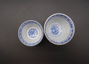 Chińska porcelanowa miseczka, porcelana ryżowa 2szt.