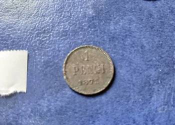 Stare monety 1 penni 1875 Finlandia