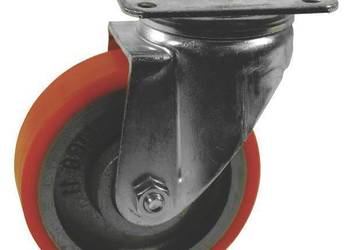 Koło skrętne PU Ø 200x50 mm podstawa montażowa: 140x110 mm nośność 830 kg…