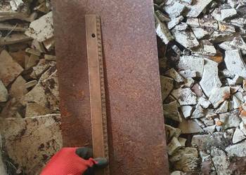 Stara płyta żeliwna/ stalowa, element pieca, konstrukcyjna, do maszyny