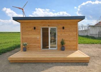 Drewniany domek całoroczny 20 m2 + taras 10 m2