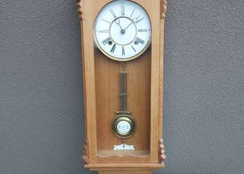 Stary zegar ścienny amerykański sprawny film gongu F005