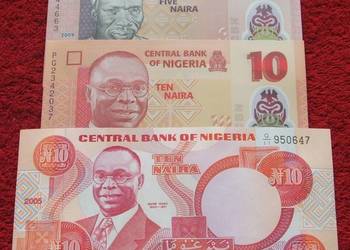 NIGERIA Kolekcjonerskie Banknoty Zestaw - 3 sztuk UNC