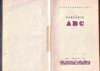 (4160) PARYSKIE ABC – AUGUST GRODZICKI