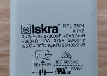 Filtr przeciwzakłócenio.ISKRA KPL3524 Pralki gorenje WA60129