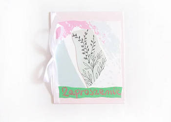 pastelowe zaproszenia, ogólne zaproszenia na różne okazje c6