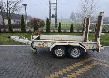 Przyczepka laweta OBERMAIER TPV 3030 (DMC 3 t) z najazdami do mini koparki…
