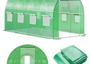 FOLIA ZAMIENNA zielona 4x2x2 8m² tunel ogrodowy foliowy szklarnia 2 wejścia
