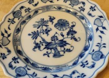 Talerz porcelana Miśnia Teichert wzór cebulowy antyk