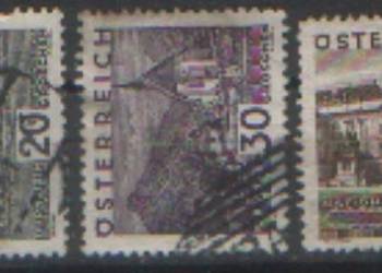 Zn. Austria Mi 503, 6, 10 kas 1929