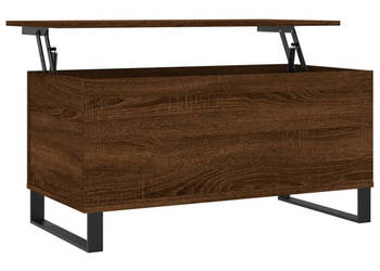 Stolik kawowy brązowy dąb 90x445x45 cm WM-830987