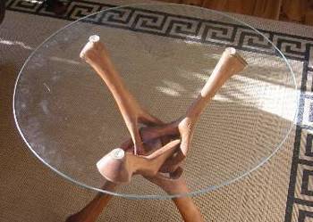 Stolik drewniany afrykański