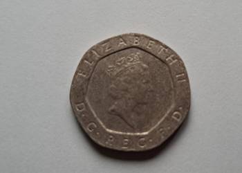 20 Pence 1991 Wielka Brytania, Queen Elizabeth II.