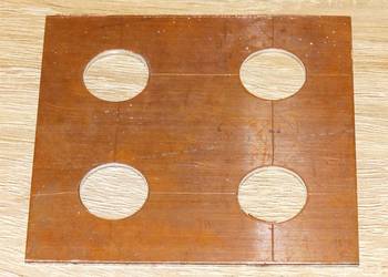 Blachy cupalowe Cu-Al, kupalowe, bimetalowe 80x80 mm, grubość 1.5 mm 4 szt.